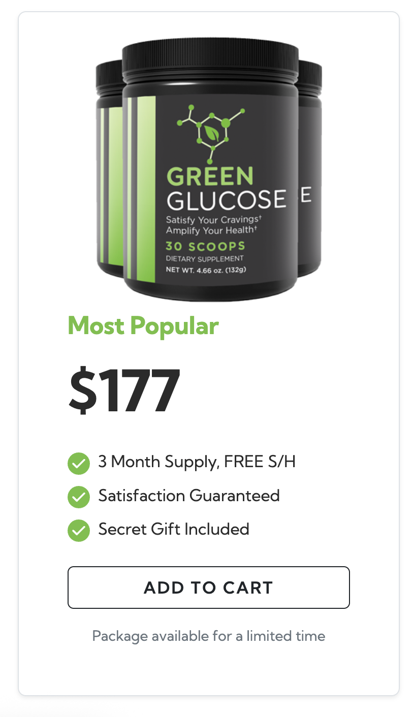 Green Glucose Buy 3 Bottles